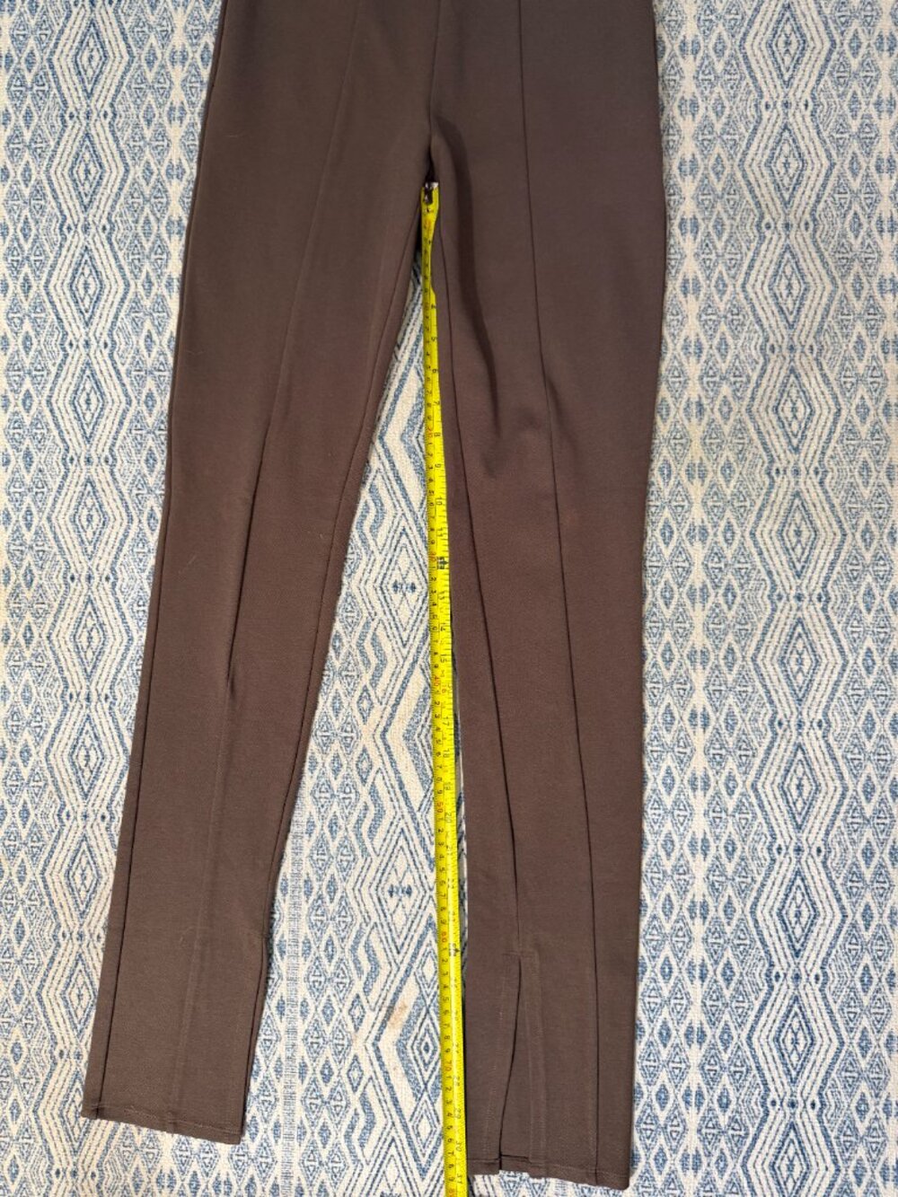 ANINE BING Max Paneled Split-Hem Ponte Pants-Espresso/Brown- US 0/2 MSRP $229 - Picture 10 of 14